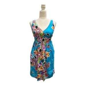 Jams World Vintage Y2k Empire Waist Babydoll Floral Dress